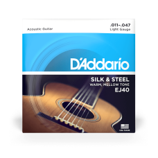 D'addario EJ40 Silk & Steel Akusztikus Gitárhúr