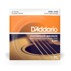 D'addario EJ41 12-húros Foszfor Bronz Akusztikus Gitárhúr