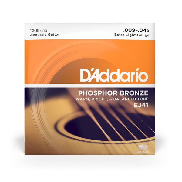 D'addario EJ41 12-húros Foszfor Bronz Akusztikus Gitárhúr