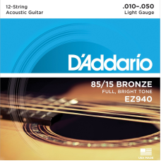 D'addario EZ940 12-húros Great American Bronz Akusztikus Gitárhúr
