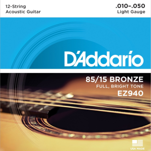 D'addario EZ940 12-húros Great American Bronz Akusztikus Gitárhúr D'addario EZ940 12-húros Great American Bronz Akusztikus Gitárhúr
