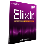 Elixir 80/20 Bronz Akusztikus Gitárhúr 11-52 (Nanoweb bevonat)