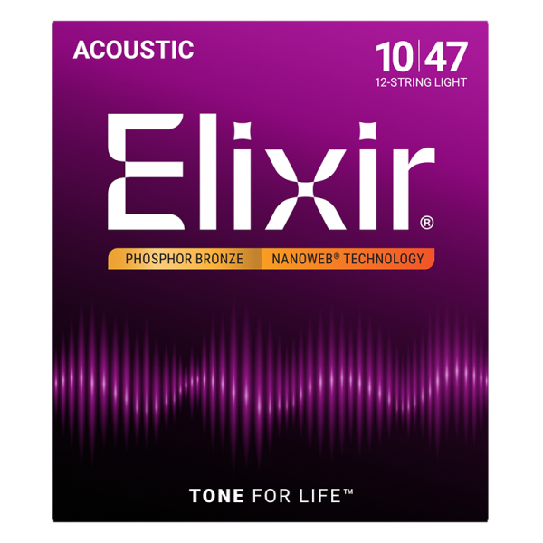 Elixir 12-húros Foszfor-Bronz Akusztikus Gitárhúr (Nanoweb bevonat) Elixir 12-húros Foszfor-Bronz Akusztikus Gitárhúr (Nanoweb bevonat)
