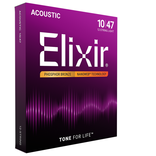 Elixir 12-húros Foszfor-Bronz Akusztikus Gitárhúr (Nanoweb bevonat) Elixir 12-húros Foszfor-Bronz Akusztikus Gitárhúr (Nanoweb bevonat)