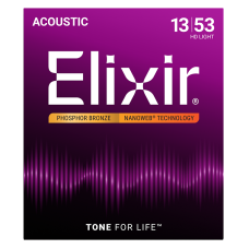 Elixir Foszfor Bronz Akusztikus Gitárhúr 13-53 (Nanoweb bevonat) Elixir Foszfor Bronz Akusztikus Gitárhúr 13-53 (Nanoweb bevonat)