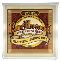 Ernie Ball 12-húros Earthwood Bronz Silk & Steel Akusztikus Gitárhúr