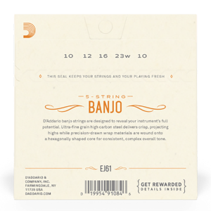 D'addario EJ61 Banjo Húrkészlet