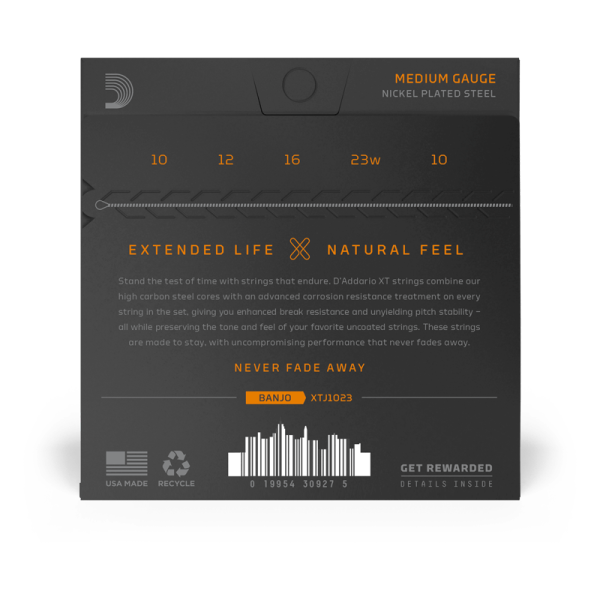 D'addario XTJ1023 Bevonatos Banjo húrkészlet