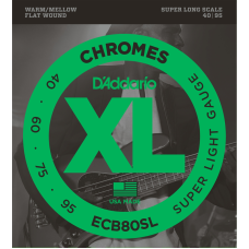 D'addario ECB 4-húros XL Chromes Flat Wound Basszusgitárhúr (36" Super Long Scale) D'addario ECB 4-húros XL Chromes Flat Wound Basszusgitárhúr (36" Super Long Scale)