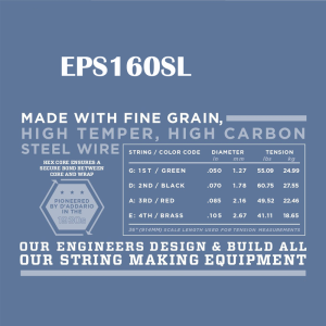 D'addario EPS 4-húros Pro Steels Basszusgitárhúr (34" Long Scale)