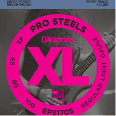 D'addario EPS 170S 4-húros Pro Steels Basszusgitárhúr (30" Short Scale) D'addario EPS 170S 4-húros Pro Steels Basszusgitárhúr (30" Short Scale)