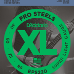 D'addario EPS 4-húros Pro Steels Basszusgitárhúr (34" Long Scale)
