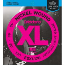 D'addario ESXL 4-húros XL Nikkel Double Ball End Basszusgitárhúr (34") D'addario ESXL 4-húros XL Nikkel Double Ball End Basszusgitárhúr (34")