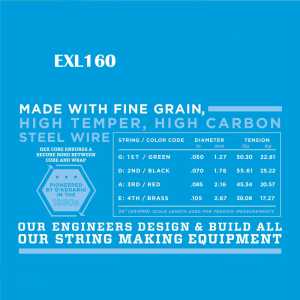 D'addario EXL 4-Húros XL Nikkel Basszusgitárhúr (34" Long Scale)