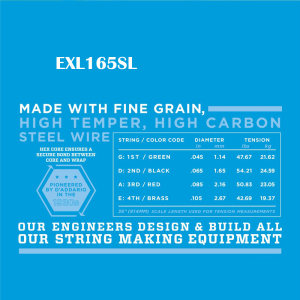 D'addario EXL 4-Húros XL Nikkel Basszusgitárhúr (36" Super Long Scale)
