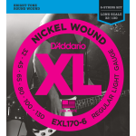 D'addario EXL 6-húros XL Nikkel Basszugitárhúr (34" Long Scale)