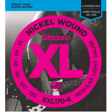 D'addario EXL 6-húros XL Nikkel Basszugitárhúr (34" Long Scale)