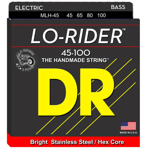 DR Strings Lo-Rider 4-húros Basszusgitárhúr