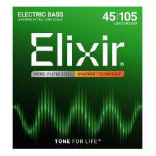 Elixir 4-húros Nikkel Basszusgitárhúr 45-105 (Nanoweb bevonat, Extra Long Scale) Elixir 4-húros Nikkel Basszusgitárhúr 45-105 (Nanoweb bevonat, Extra Long Scale)