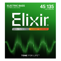Elixir 5-húros Nikkel Basszusgitárhúr 45-135 (Nanoweb bevonat) Elixir 5-húros Nikkel Basszusgitárhúr 45-135 (Nanoweb bevonat)