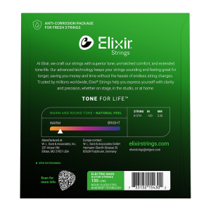 Elixir Single Nikkel Basszusgitárhúr 130 (Nanoweb bevonat)