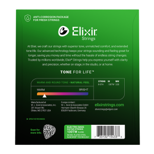 Elixir Single Basszusgitárhúr 130TW Extra Long Scale (Nanoweb bevonat)