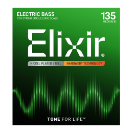 Elixir Single Nikkel Basszusgitárhúr 135 (Nanoweb bevonat)