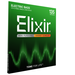 Elixir Single Nikkel Basszusgitárhúr 135 (Nanoweb bevonat)