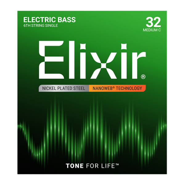 Elixir Single Nikkel Basszusgitárhúr 032 (Nanoweb bevonat) Elixir Single Nikkel Basszusgitárhúr 032 (Nanoweb bevonat)