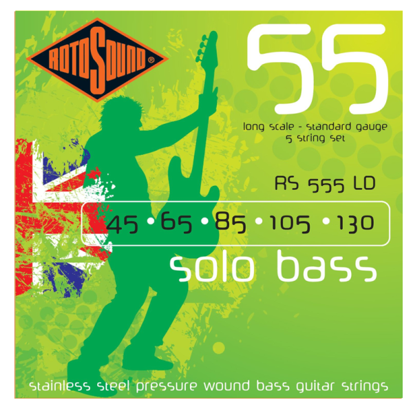 Rotosound RS555 Solo Bass 5-string Steel Bass Guitar Strings