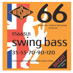 Rotosound RS665 Swing Bass 5-húros Acél Basszusgitárhúr Rotosound RS665 Swing Bass 5-húros Acél Basszusgitárhúr