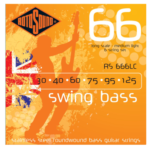Rotosound RS666LD Swing Bass 6-húros Acél Basszusgitárhúr