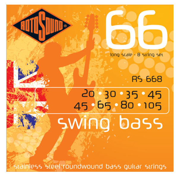 Rotosound RS668 Swing Bass 8-húros Acél Basszusgitárhúr