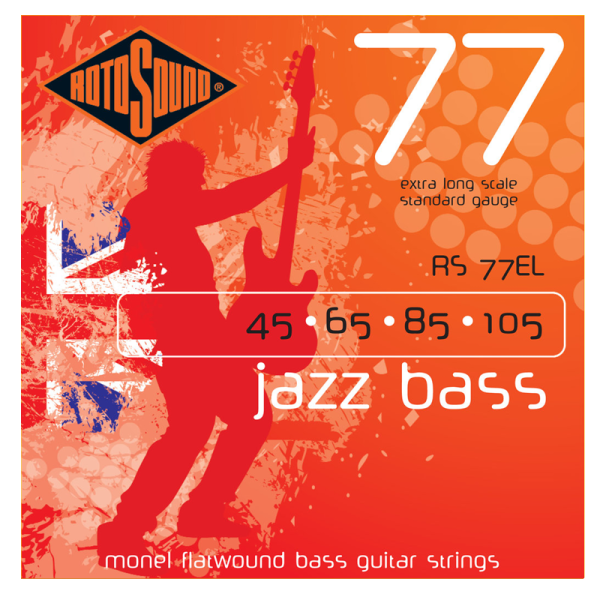 Rotosound RS77EL Jazz Bass 4-húros Köszörült Basszusgitárhúr (Super Long Scale)