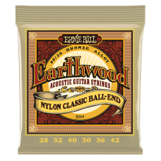 Ernie Ball 2069 Earthwood Bronz Nylon Klasszikus Gitárhúr ( ball end) Ernie Ball 2069 Earthwood Bronz Nylon Klasszikus Gitárhúr ( ball end)