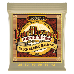 Ernie Ball 2069 Earthwood Bronz Nylon Klasszikus Gitárhúr ( ball end)
