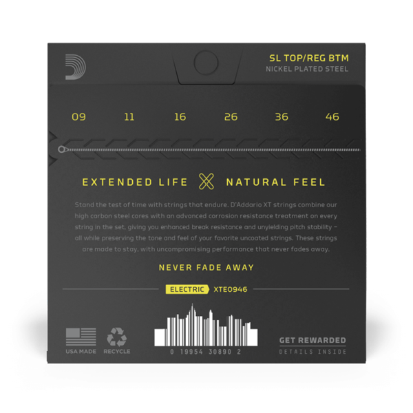 D'addario XTE0946 Bevonatos Elektromos Gitárhúr