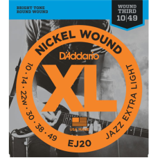 D'addario EJ XL Jazz Elektromos Gitárhúr (Tekercselt G húr) D'addario EJ XL Jazz Elektromos Gitárhúr (Tekercselt G húr)