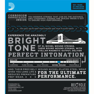 D'addario EXL Nikkel Elektromos Gitárhúr