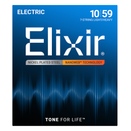 Elixir 7-húros Elektromos Gitárhúr 10-59 (Nanoweb bevonat)