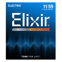 Elixir 7-húros Elektromos Gitárhúr 11-59 (Nanoweb bevonat)