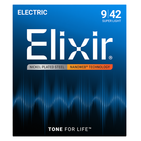 Elixir Elektromos Gitárhúr 9-42 (Nanoweb bevonat)