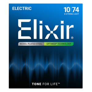 Elixir 8-húros Elektromos Gitárhúr 10-74 (Optiweb bevonat) Elixir 8-húros Elektromos Gitárhúr 10-74 (Optiweb bevonat)