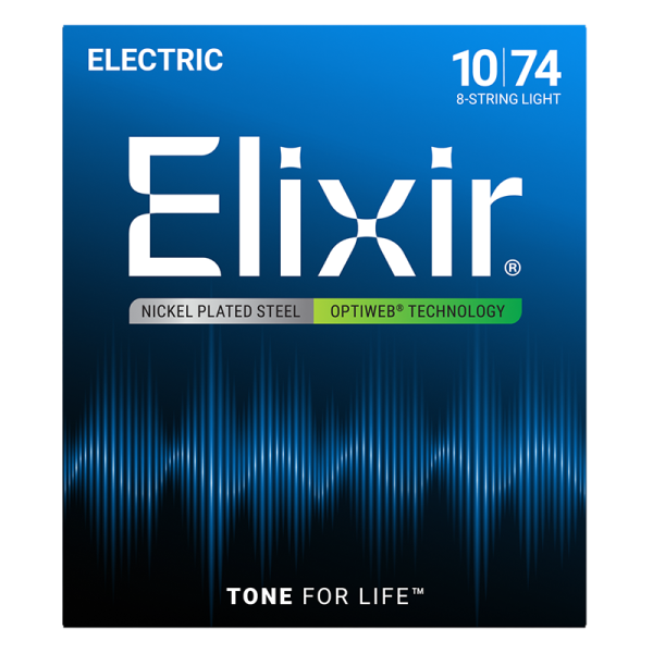 Elixir 8-húros Elektromos Gitárhúr 10-74 (Optiweb bevonat) Elixir 8-húros Elektromos Gitárhúr 10-74 (Optiweb bevonat)