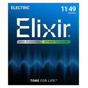 Elixir Elektromos Gitárhúr 11-49 (Optiweb bevonat)