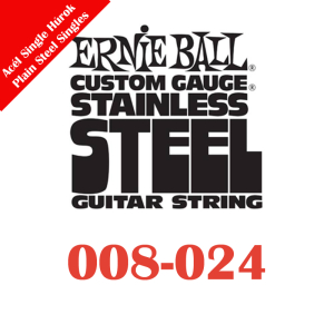 Ernie Ball Single Acél Elektromosgitár Húr (nem tekercselt)