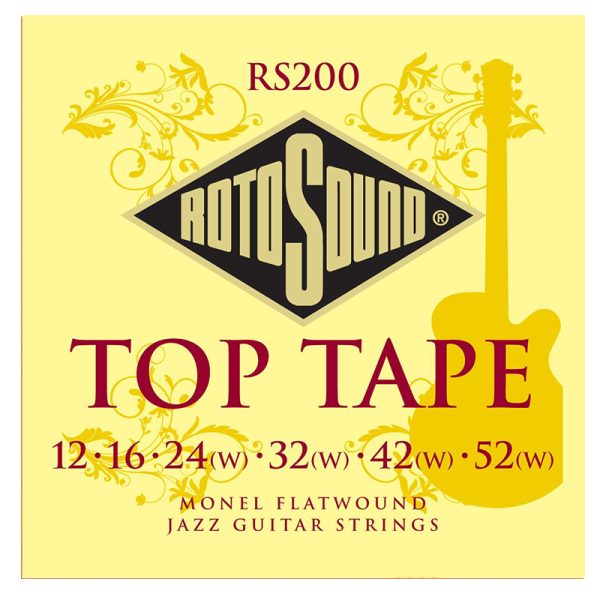Rotosound RS200 Top Tape Köszörült Elektromos Gitárhúr