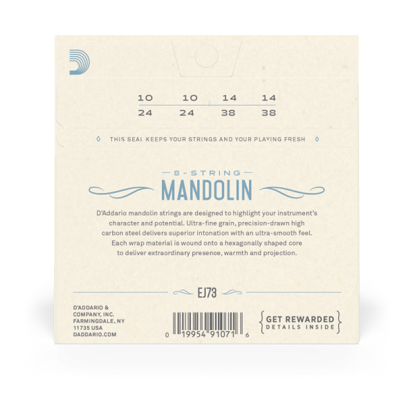D'addario EJ73 Mandolin húrkészlet