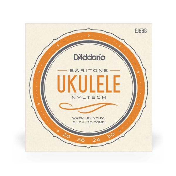 D'addario EJ88B Bariton Ukulelehúr D'addario EJ88B Bariton Ukulelehúr