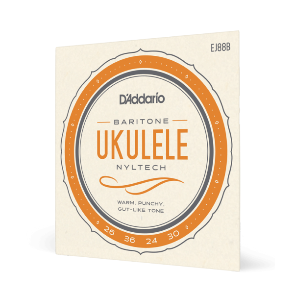 D'addario EJ88B Bariton Ukulelehúr D'addario EJ88B Bariton Ukulelehúr